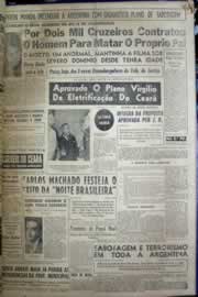 Página do jornal Correio do Ceará de dezembro de 1956