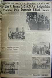 Página do jornal Correio do Ceará de dezembro de 1956