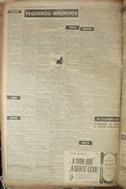 Página do jornal Correio do Ceará de janeiro de 1957