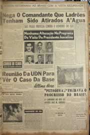 Página do jornal Correio do Ceará de janeiro de 1957