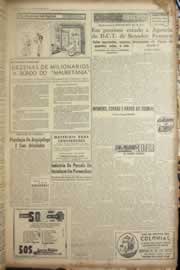 Página do jornal Correio do Ceará de janeiro de 1957