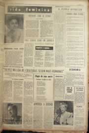 Página do jornal Correio do Ceará de janeiro de 1957