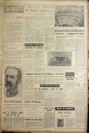 Página do jornal Correio do Ceará de janeiro de 1957