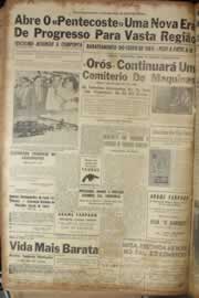 Página do jornal Correio do Ceará de janeiro de 1957