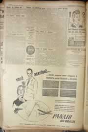 Página do jornal Correio do Ceará de janeiro de 1957