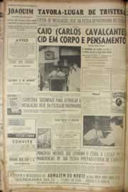 Página do jornal Correio do Ceará de janeiro de 1957