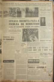 Página do jornal Correio do Ceará de janeiro de 1957