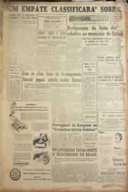 Página do jornal Correio do Ceará de janeiro de 1957