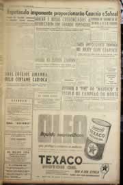 Página do jornal Correio do Ceará de janeiro de 1957