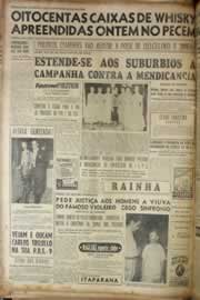 Página do jornal Correio do Ceará de janeiro de 1957
