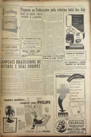 Página do jornal Correio do Ceará de março de 1957