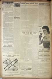 Página do jornal Correio do Ceará de março de 1957