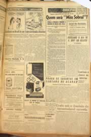 Página do jornal Correio do Ceará de março de 1957