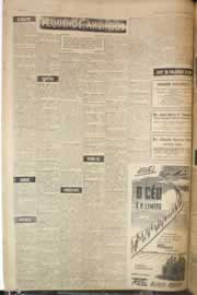 Página do jornal Correio do Ceará de janeiro de 1958