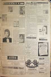 Página do jornal Correio do Ceará de janeiro de 1958