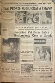 Página do jornal Correio do Ceará de janeiro de 1958