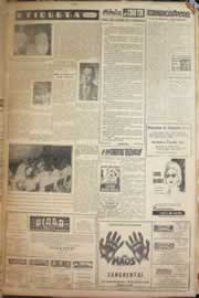 Página do jornal Correio do Ceará de janeiro de 1958