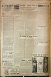 Página do jornal Correio do Ceará de janeiro de 1958