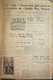 Página do jornal Correio do Ceará de janeiro de 1958