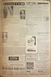Página do jornal Correio do Ceará de janeiro de 1958