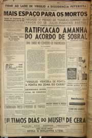 Página do jornal Correio do Ceará de janeiro de 1958