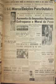 Página do jornal Correio do Ceará de janeiro de 1958