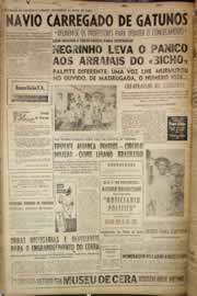 Página do jornal Correio do Ceará de janeiro de 1958