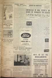 Página do jornal Correio do Ceará de janeiro de 1958