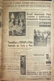 Página do jornal Correio do Ceará de fevereiro de 1958