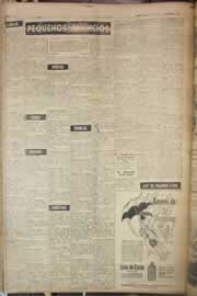 Página do jornal Correio do Ceará de março de 1958