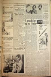 Página do jornal Correio do Ceará de março de 1958