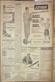 Página do jornal Correio do Ceará de março de 1958