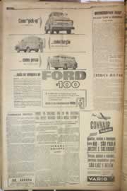 Página do jornal Correio do Ceará de março de 1958