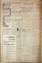 Página do jornal Correio do Ceará de março de 1958