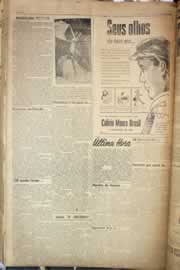 Página do jornal Correio do Ceará de março de 1958