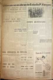 Página do jornal Correio do Ceará de março de 1958
