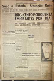 Página do jornal Correio do Ceará de março de 1958