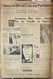 Página do jornal Correio do Ceará de março de 1958