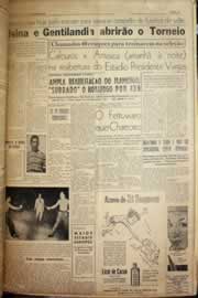 Página do jornal Correio do Ceará de março de 1958