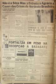 Página do jornal Correio do Ceará de março de 1958