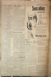 Página do jornal Correio do Ceará de março de 1958