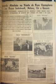 Página do jornal Correio do Ceará de março de 1958