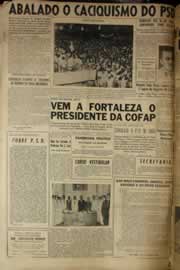 Página do jornal Correio do Ceará de abril de 1958