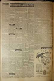 Página do jornal Correio do Ceará de abril de 1958