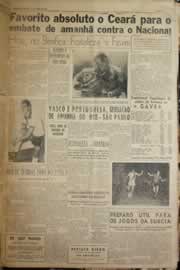 Página do jornal Correio do Ceará de abril de 1958