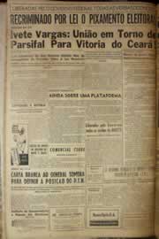 Página do jornal Correio do Ceará de abril de 1958