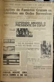 Página do jornal Correio do Ceará de abril de 1958