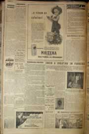 Página do jornal Correio do Ceará de abril de 1958