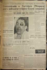 Página do jornal Correio do Ceará de abril de 1958