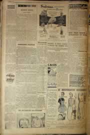 Página do jornal Correio do Ceará de abril de 1958